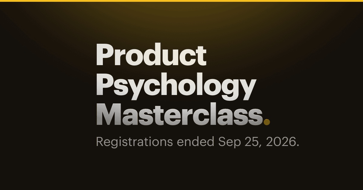 Product Psychology Masterclass by Growth.Design